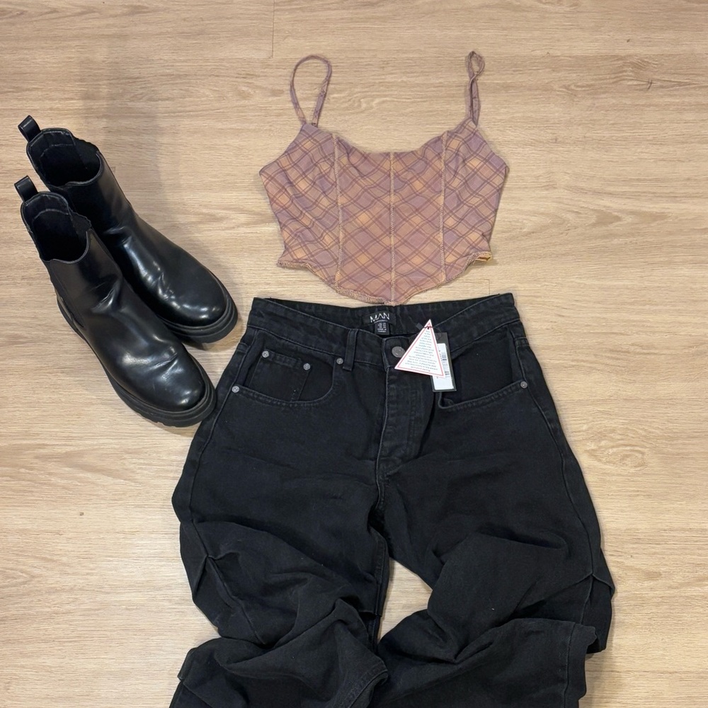 Urban Outfitters Plaid Cropped Tank Top – Size Small